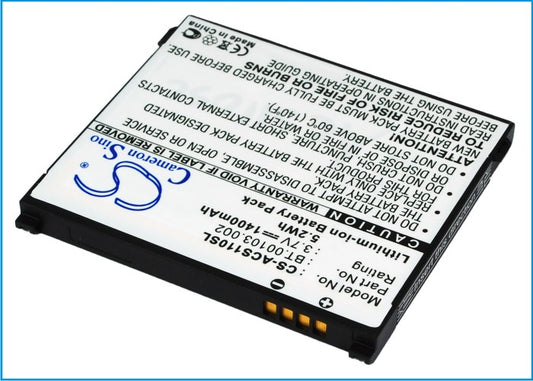 Replacement Battery for Acer Liquid S110 – Mobile, SmartPhone – 1400mAh / 3.7V