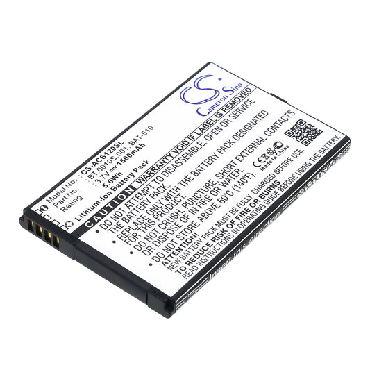 Replacement Battery for Acer S120 – Mobile, SmartPhone – 1500mAh / 3.7V
