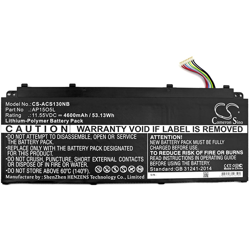 Replacement Battery for Acer Aspire S 13 – Notebook, Laptop – 4600mAh / 11.55V - image 3