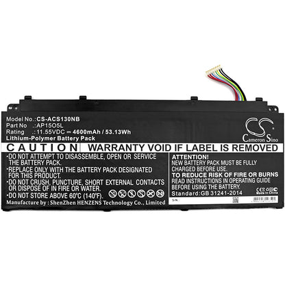 Replacement Battery for Acer Aspire S 13 – Notebook, Laptop – 4600mAh / 11.55V - image 3