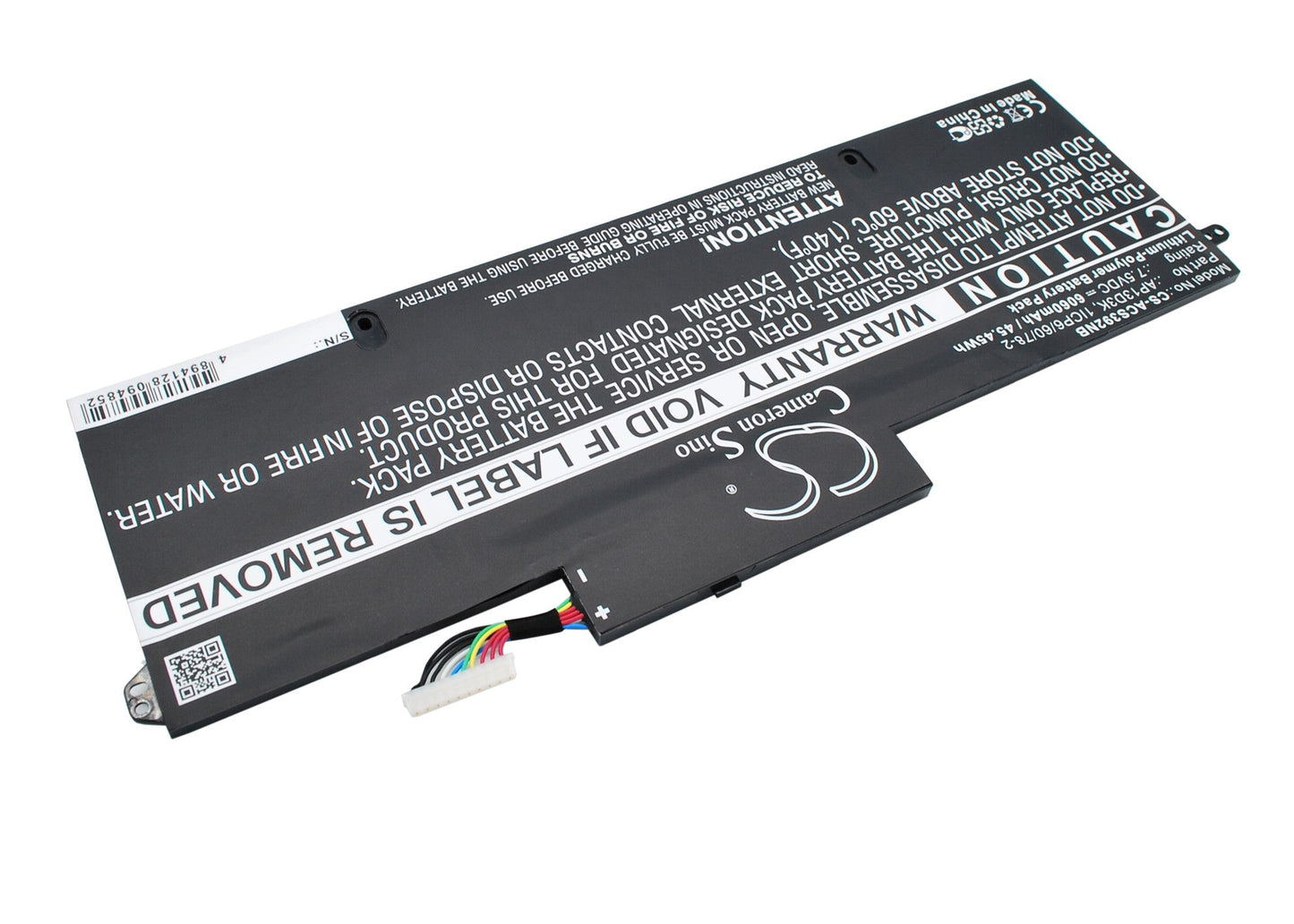 Replacement Battery for Acer  Aspire S3 – Notebook, Laptop – 6060mAh / 45.45Wh / 7.5V