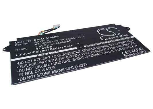 Replacement Battery for Acer Aspire S7 – Notebook, Laptop – 4650mAh / 7.4V