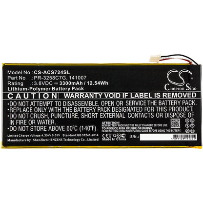 Replacement Battery for Acer Iconia Talk S – Tablet – 3300mAh / 3.8V - image 3