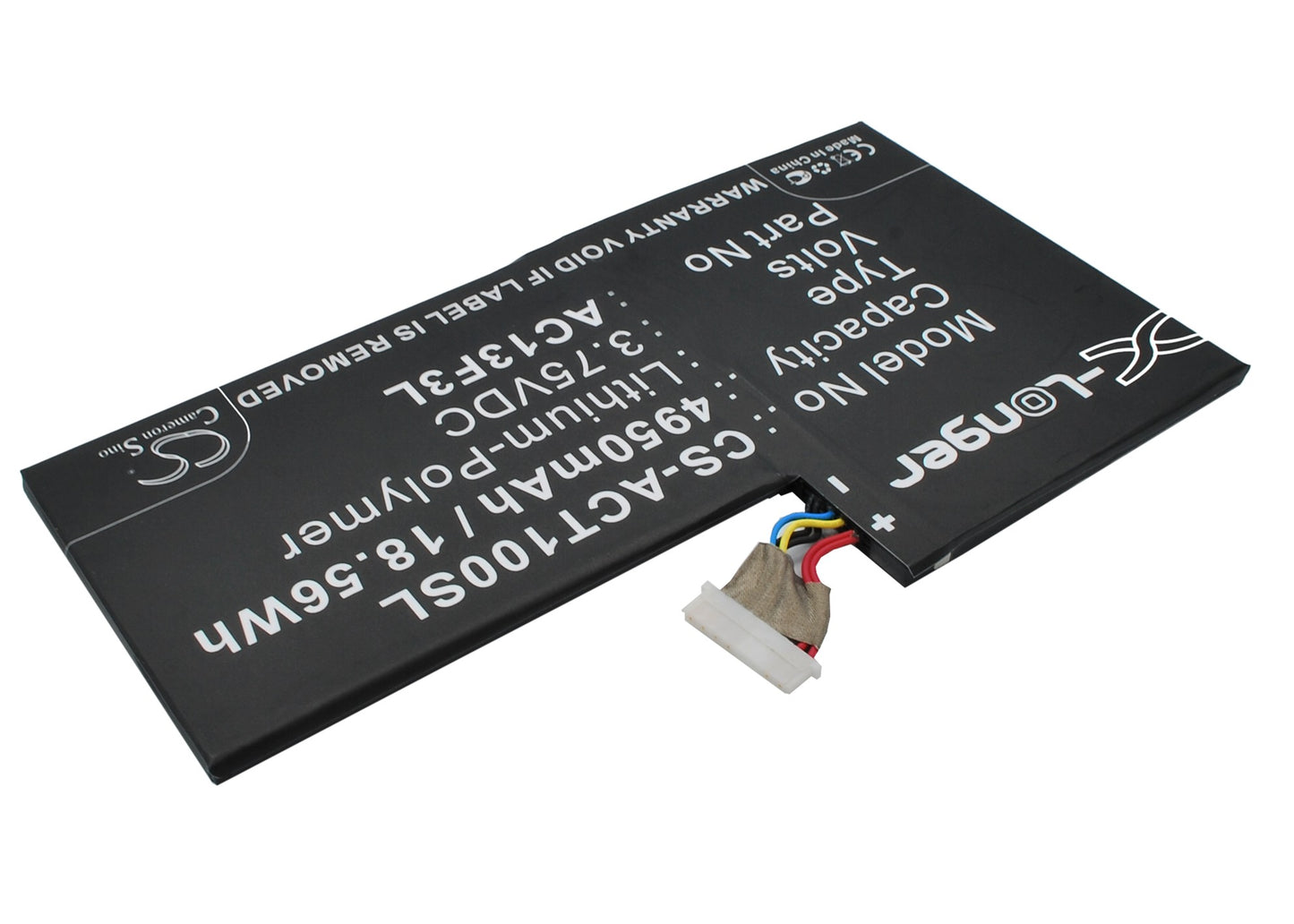 Replacement Battery for Acer Iconia Tab A1 – Tablet – 4950mAh / 3.75V - image 2