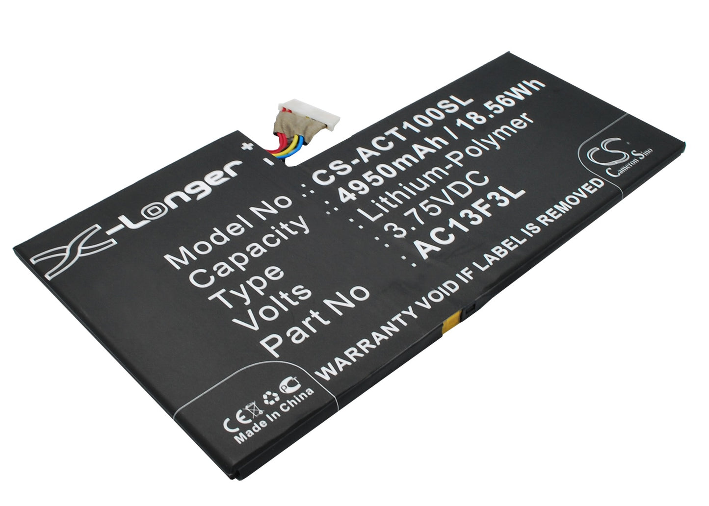 Replacement Battery for Acer Iconia Tab A1 – Tablet – 4950mAh / 3.75V - image 3