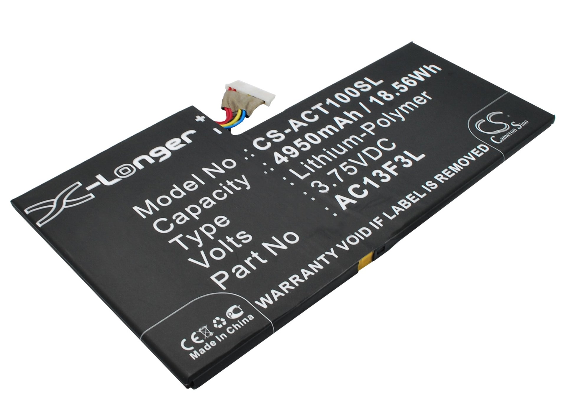 Replacement Battery for Acer Iconia Tab A1 – Tablet – 4950mAh / 3.75V - image 3