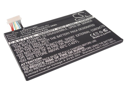 Replacement Battery for Acer Iconia Tab A110 – Tablet – 3420mAh / 3.7V - image 1