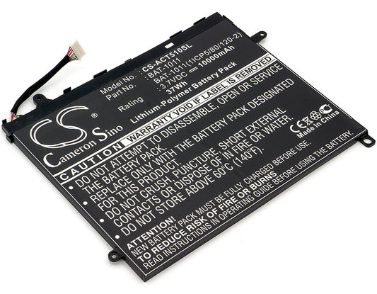 Replacement Battery for Acer Iconia Tab A510 – Tablet – 10000mAh / 3.7V - image 1
