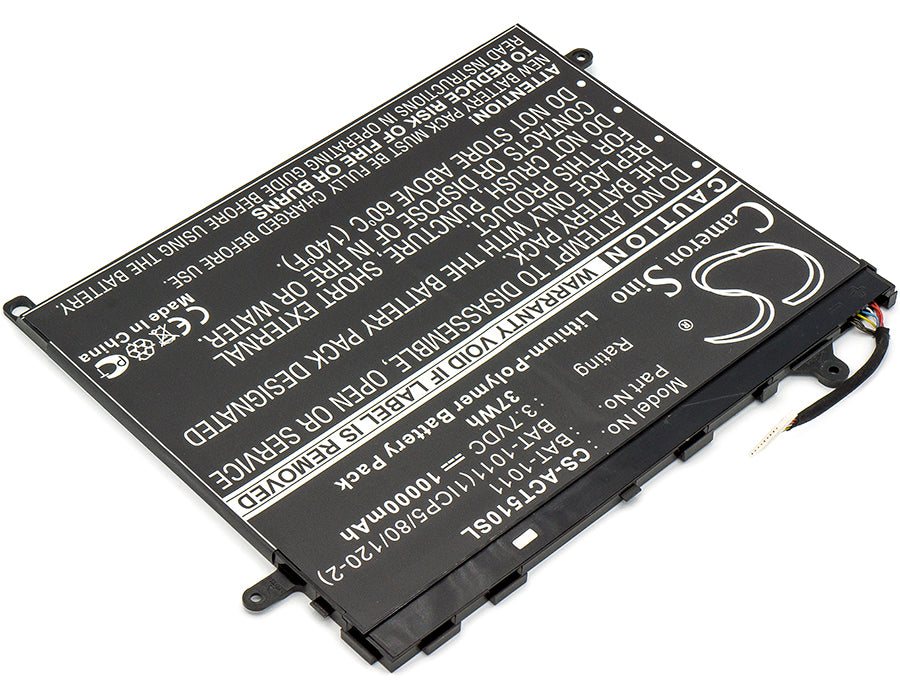 Replacement Battery for Acer Iconia Tab A510 – Tablet – 10000mAh / 3.7V - image 2