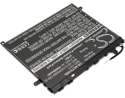 Replacement Battery for Acer Iconia Tab A510 – Tablet – 10000mAh / 3.7V - image 2