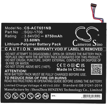 Replacement Battery for Acer Chromebook Tab 10 – Tablet – 8750mAh / 3.84V - image 3