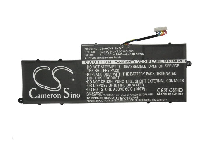 Replacement Battery for Acer  Aspire E-11 – Notebook, Laptop – 2640mAh / 30.10Wh / 11.4V