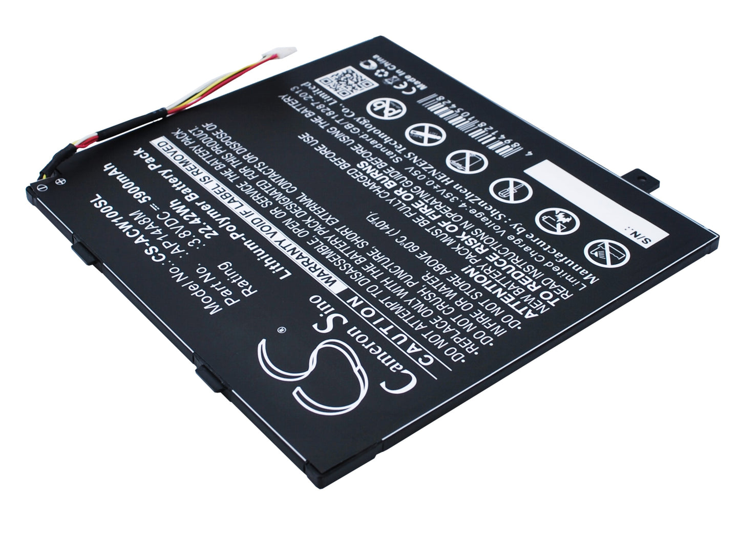 Replacement Battery for Acer Iconia Tab 10 A3-A20 – Tablet – 5900mAh / 3.8V - image 2