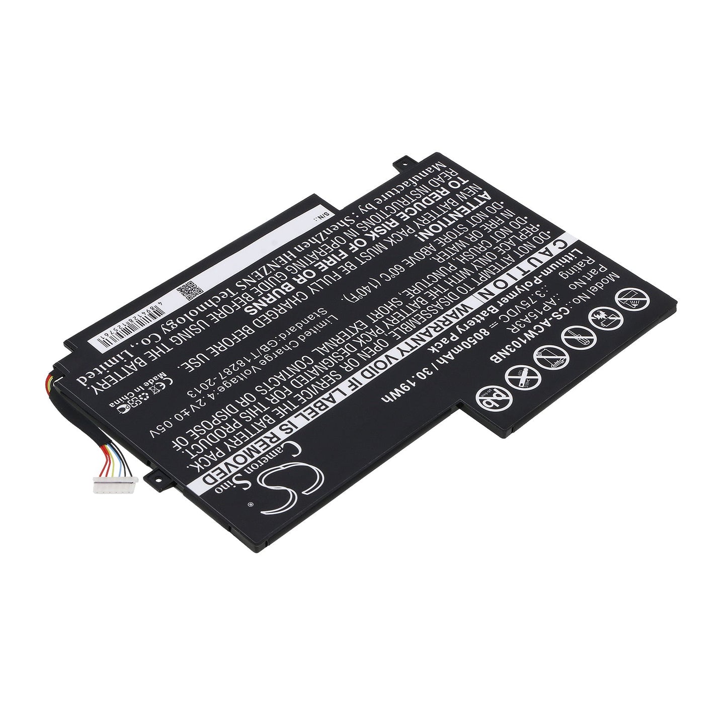 Replacement Battery for Acer  Aspire Switch 10E – Notebook, Laptop – 8050mAh / 30.19Wh / 3.75V