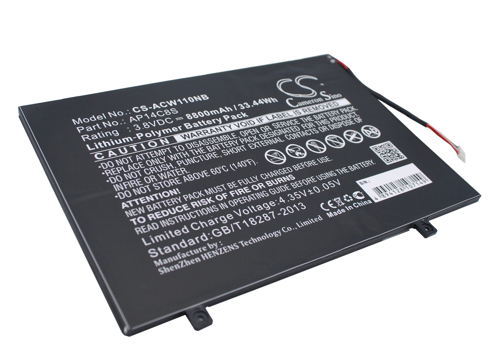 Replacement Battery for Acer Aspire Switch 11 – Notebook, Laptop – 8800mAh / 3.8V - image 2