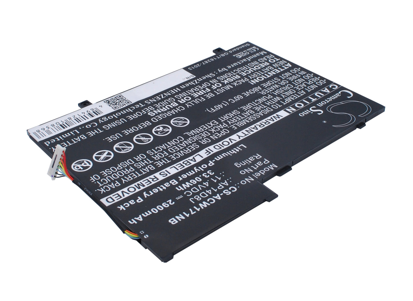 Replacement Battery for Acer Aspire Switch 11 SW5-171 – Notebook, Laptop – 2900mAh / 11.4V - image 2