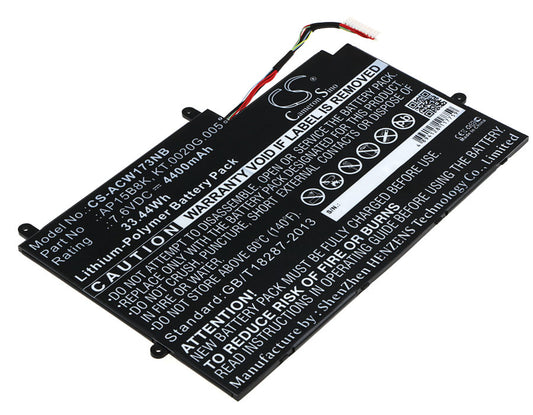 Replacement Battery for Acer Aspire Switch 11 SW5-173 – Notebook, Laptop – 4400mAh / 7.6V
