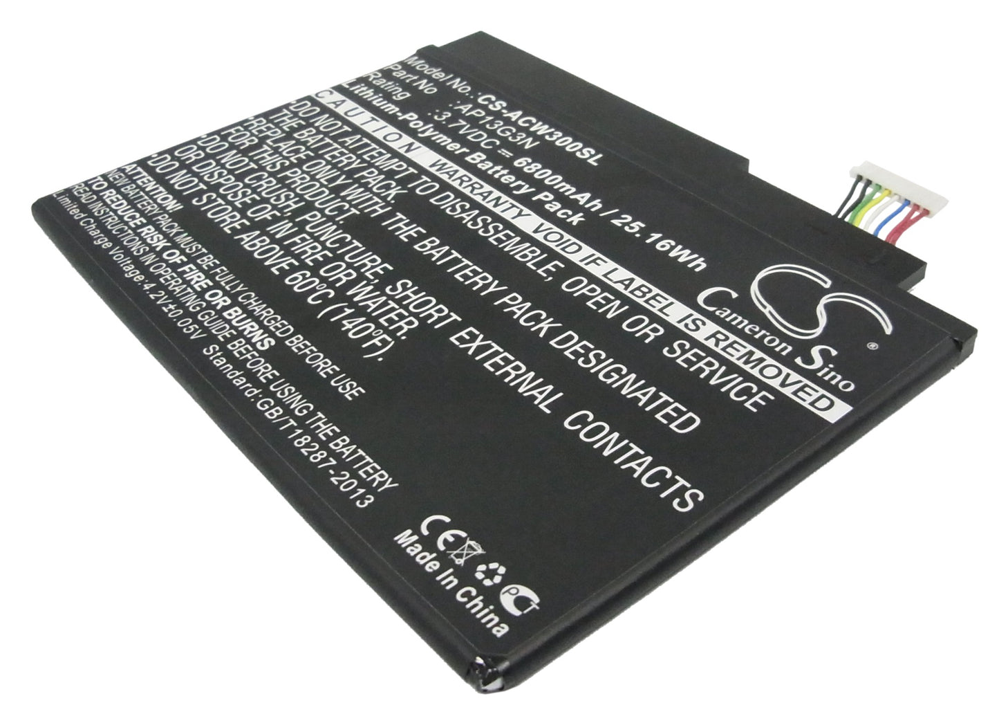 Replacement Battery for Acer Iconia Tab W3 – Tablet – 6800mAh / 3.7V - image 1