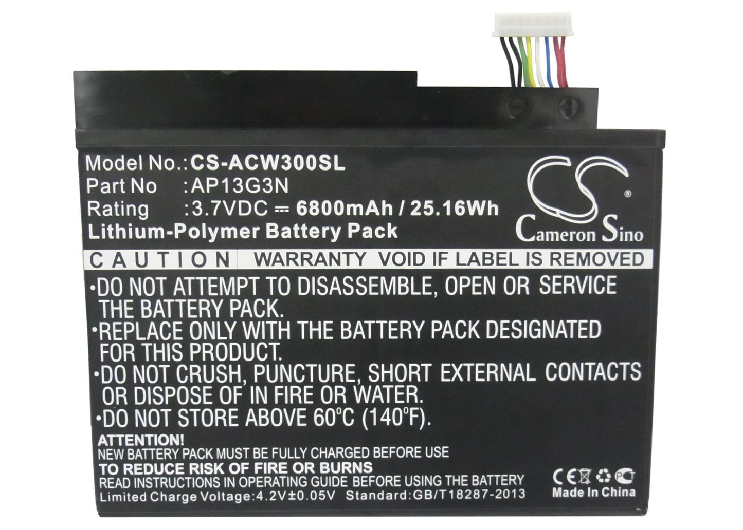 Replacement Battery for Acer Iconia Tab W3 – Tablet – 6800mAh / 3.7V - image 5