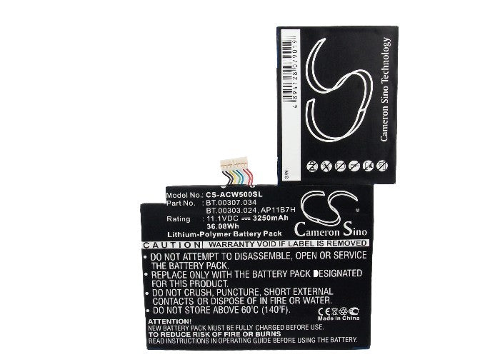 Replacement Battery for Acer Iconia Tab W500 – Tablet – 3250mAh / 11.1V - image 5