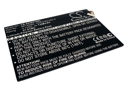 Replacement Battery for Acer Iconia Tab W510 – Tablet – 7300mAh / 3.7V - image 1
