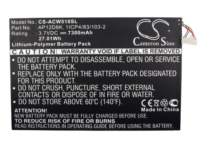 Replacement Battery for Acer Iconia Tab W510 – Tablet – 7300mAh / 3.7V - image 5