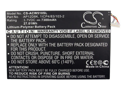Replacement Battery for Acer Iconia Tab W510 – Tablet – 7300mAh / 3.7V - image 5