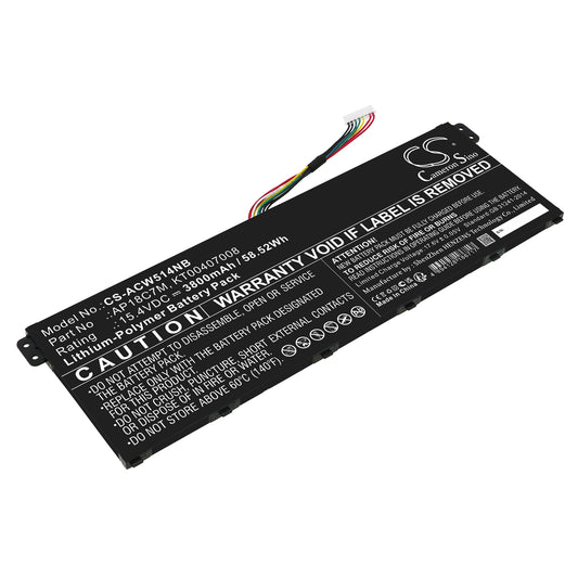 Replacement Battery for Acer Swift 5 SF514-54GT-595G – Notebook, Laptop – 3800mAh / 15.4V