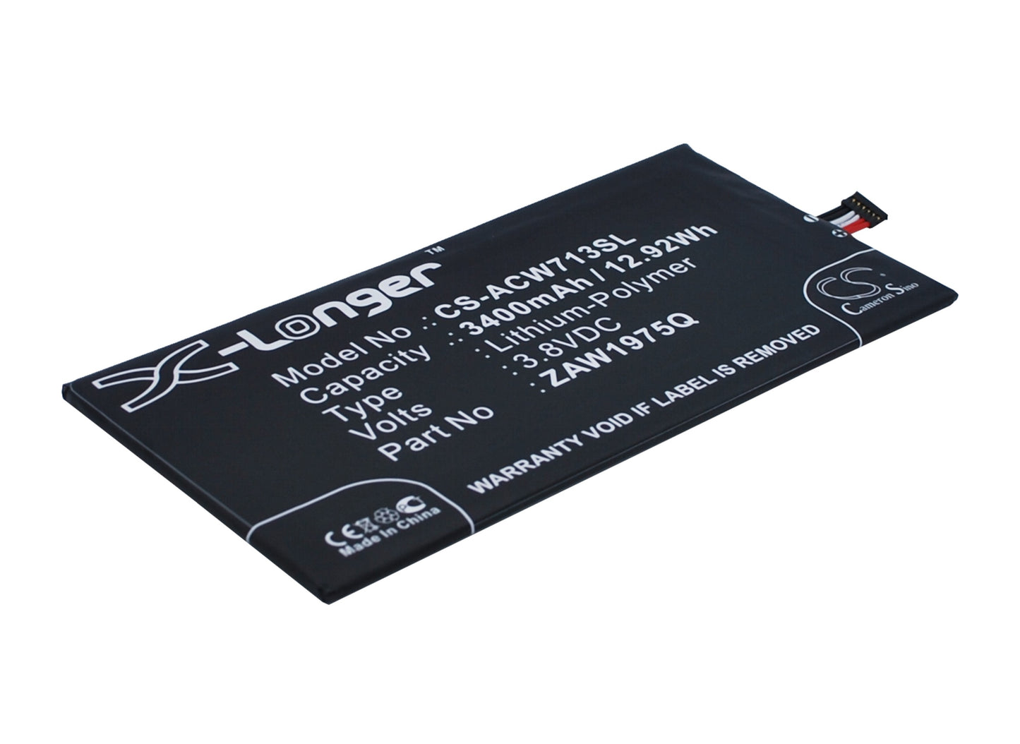 Replacement Battery for Acer Iconia Tab 7 – Tablet – 3400mAh / 3.8V - image 2