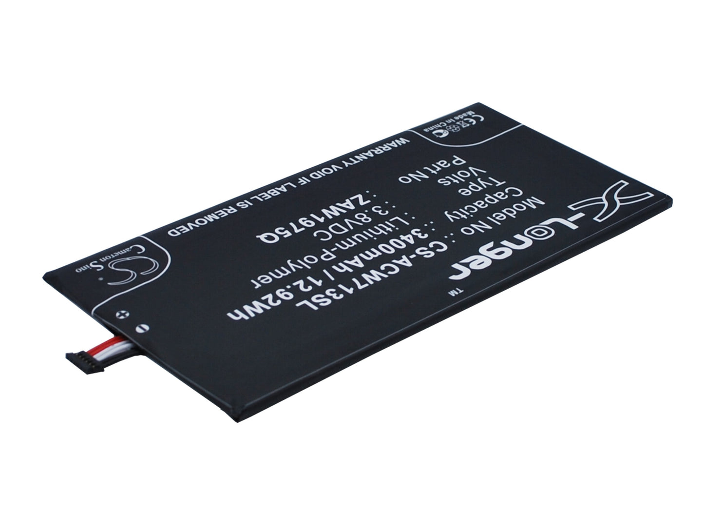 Replacement Battery for Acer Iconia Tab 7 – Tablet – 3400mAh / 3.8V - image 3
