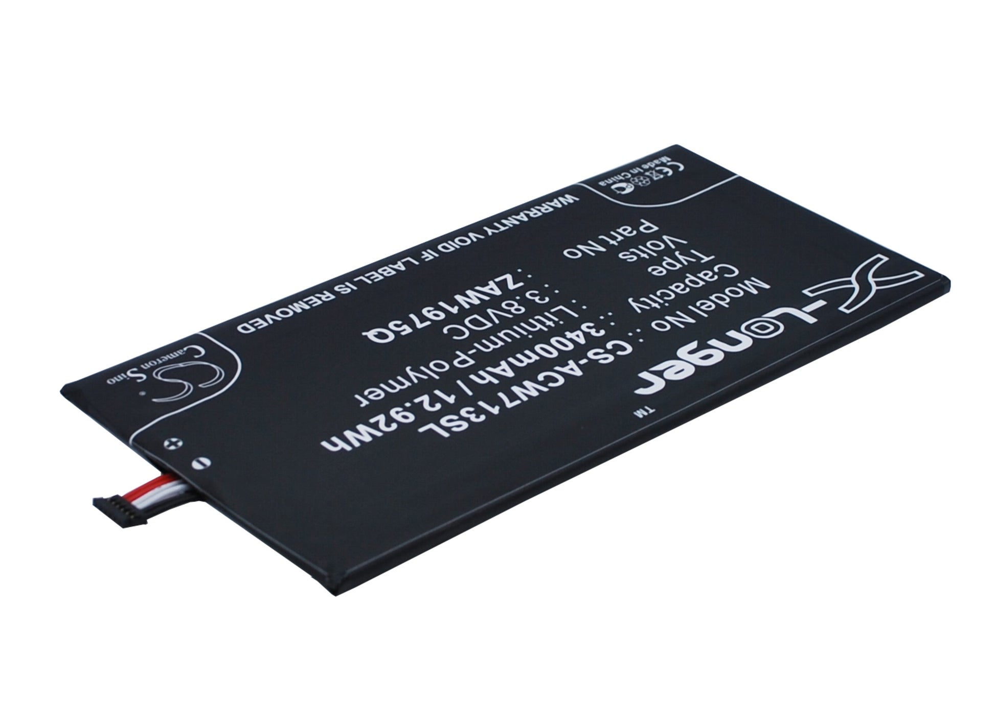 Replacement Battery for Acer Iconia Tab 7 – Tablet – 3400mAh / 3.8V - image 3