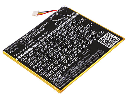 Replacement Battery for Acer Iconia One 7 B1-770 – Tablet – 2700mAh / 3.7V - image 1