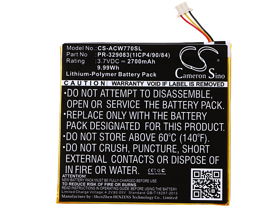 Replacement Battery for Acer Iconia One 7 B1-770 – Tablet – 2700mAh / 3.7V - image 5