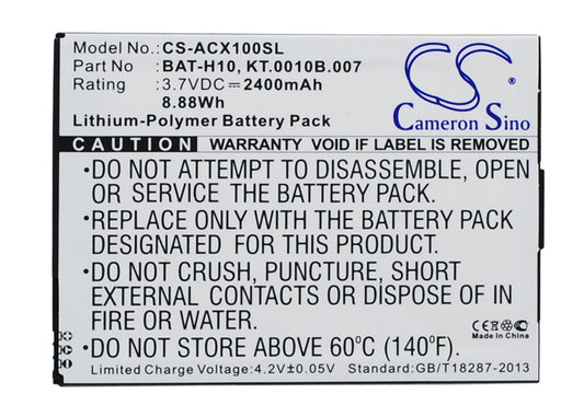 Replacement Battery for Acer Liquid X1 – Mobile, SmartPhone – 2400mAh / 3.7V