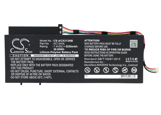 Replacement Battery for Acer Aspire P3-171 – Notebook, Laptop – 5250mAh / 7.4V