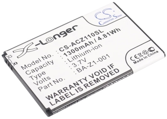 Replacement Battery for Acer Liquid Z110 Dou – Mobile, SmartPhone – 1300mAh / 3.7V