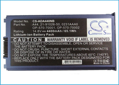 Replacement Battery for LifeTec | Medion | FIC | Cybercom | Datron | NEC | IPC | MicroStar | Leo | Gericom | Advent LT9326 – Notebook, Laptop – 4400mA - image 5
