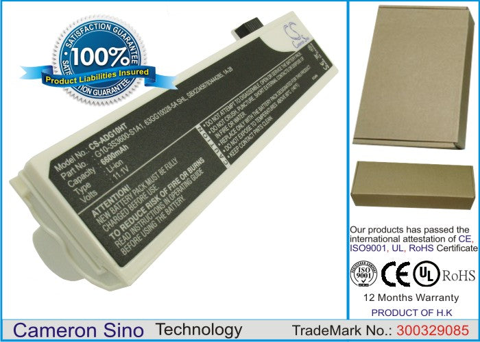 Replacement Battery for ECS | Advent G10L – Notebook, Laptop – 6600mAh / 11.1V - image 1