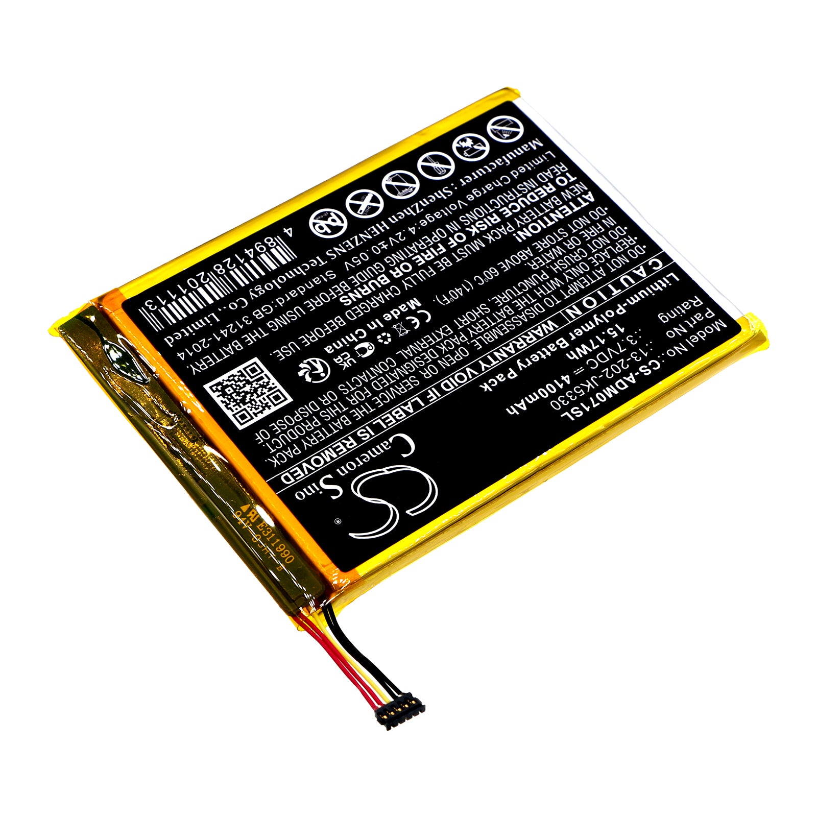 Replacement Battery for Advantech MICA-071 – Tablet – 4100mAh / 3.7V - image 2