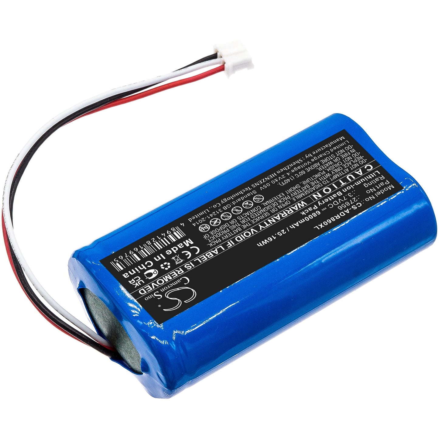 Replacement Battery for Albrecht  DR 855 – DAB Digital – 6800mAh / 25.16Wh / 3.7V