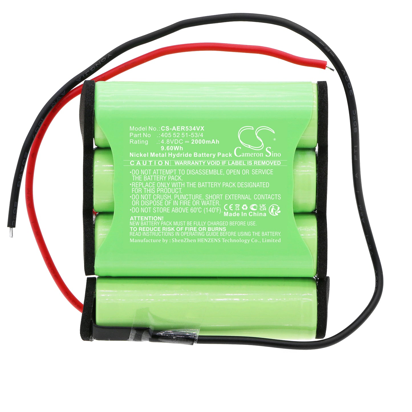 Replacement Battery for AEG ErgoRapido, Rapido – 2000mAh / 9.6Wh
