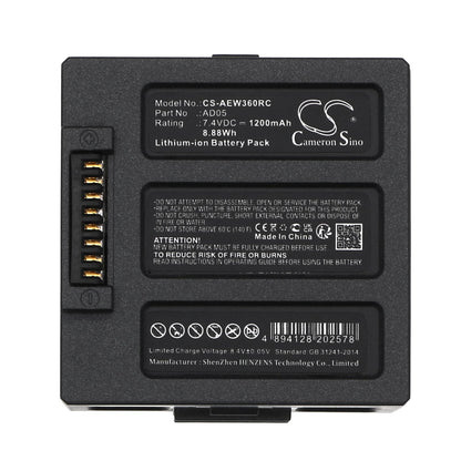 Replacement Battery for AEE  Sparrow 360 – Drones – 1200mAh / 8.88Wh / 7.4V