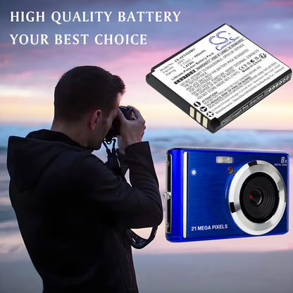 Replacement Battery for AgfaPhoto Realishot DC5200 – Camera – 450mAh / 3.7V
