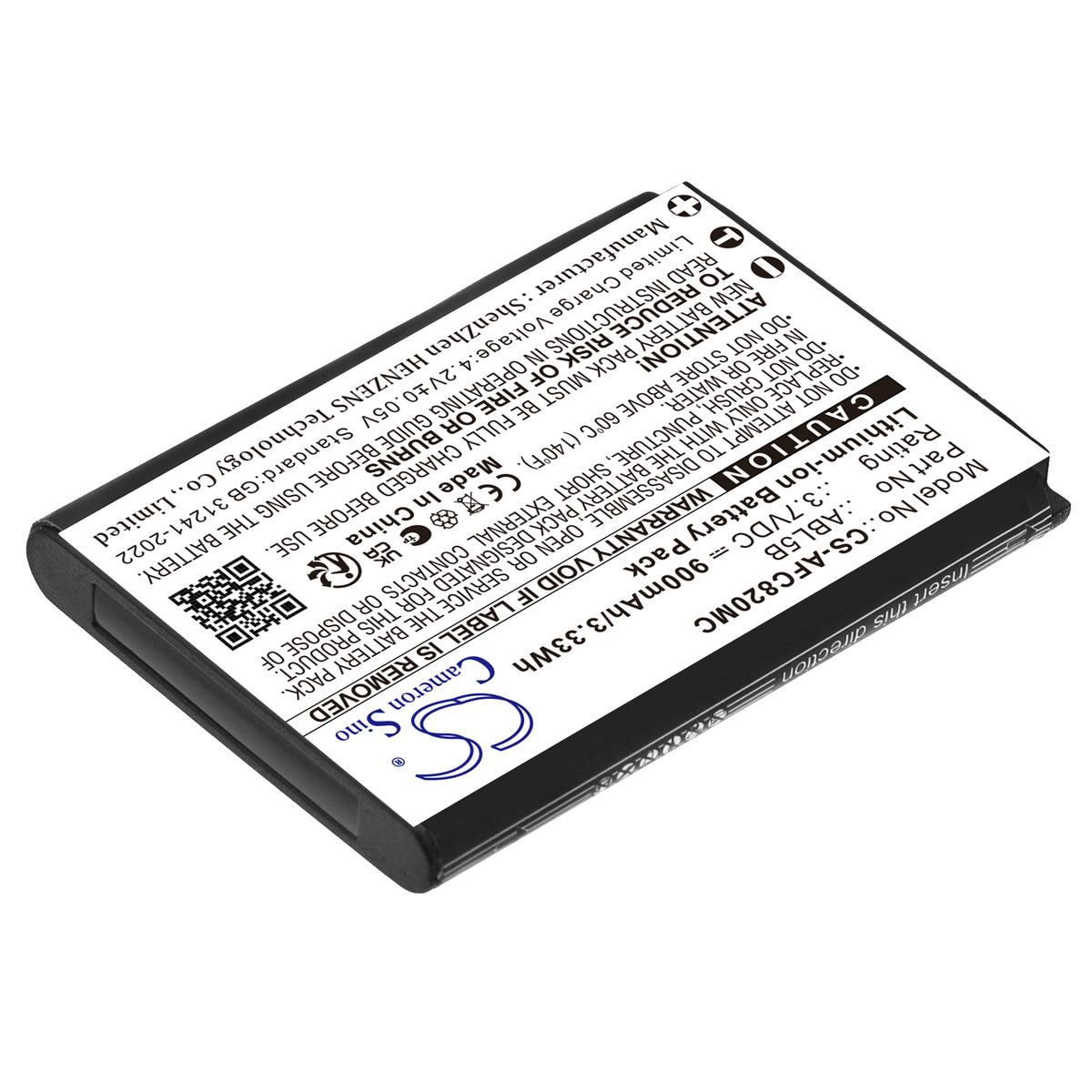 Replacement Battery for AgfaPhoto DC8200 – Camera – 900mAh / 3.7V