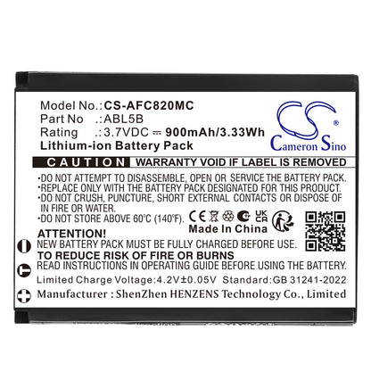 Replacement Battery for AgfaPhoto DC8200 – Camera – 900mAh / 3.7V