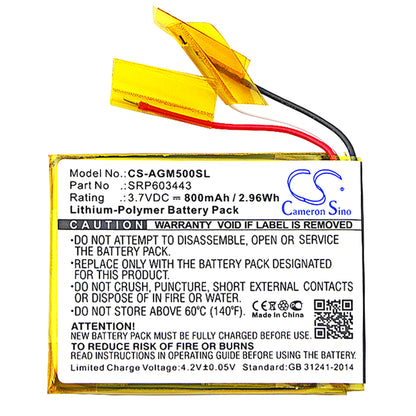 Replacement Battery for Astro A50 – Wireless Headset – 800mAh / 3.7V - image 3