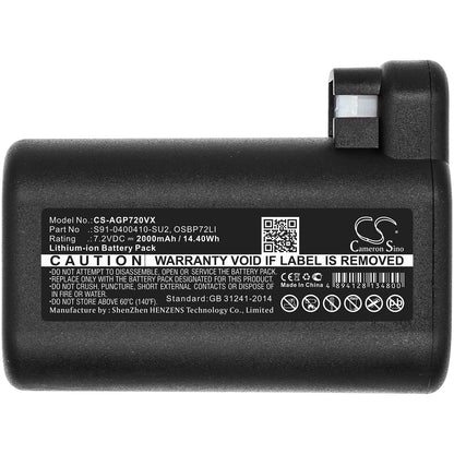 Replacement Battery for AEG | Electrolux 900258195 – Vacuum – 2000mAh / 7.2V