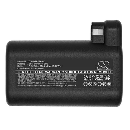 Replacement Battery for AEG | Electrolux Electrolux Osiris – Vacuum – 2600mAh / 7.2V