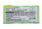 Replacement Battery for AEG  AG64x – Vacuum – 3600mAh / 17.28Wh / 4.8V