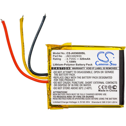 Replacement Battery for AKG N60 NC – Wireless Headset – 320mAh / 3.7V - image 3